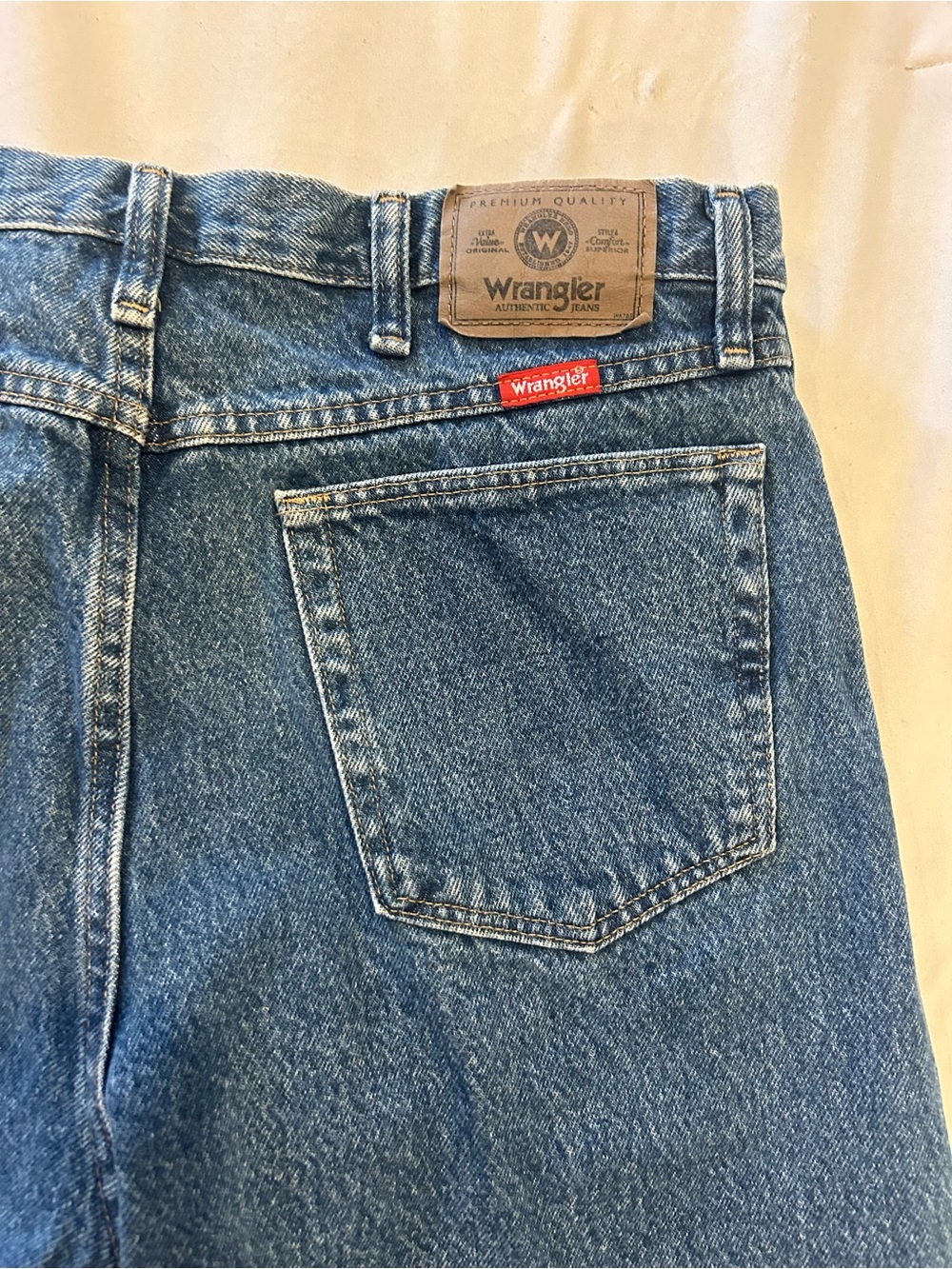 Wrangler Medium Blue Straight-Leg Jeans